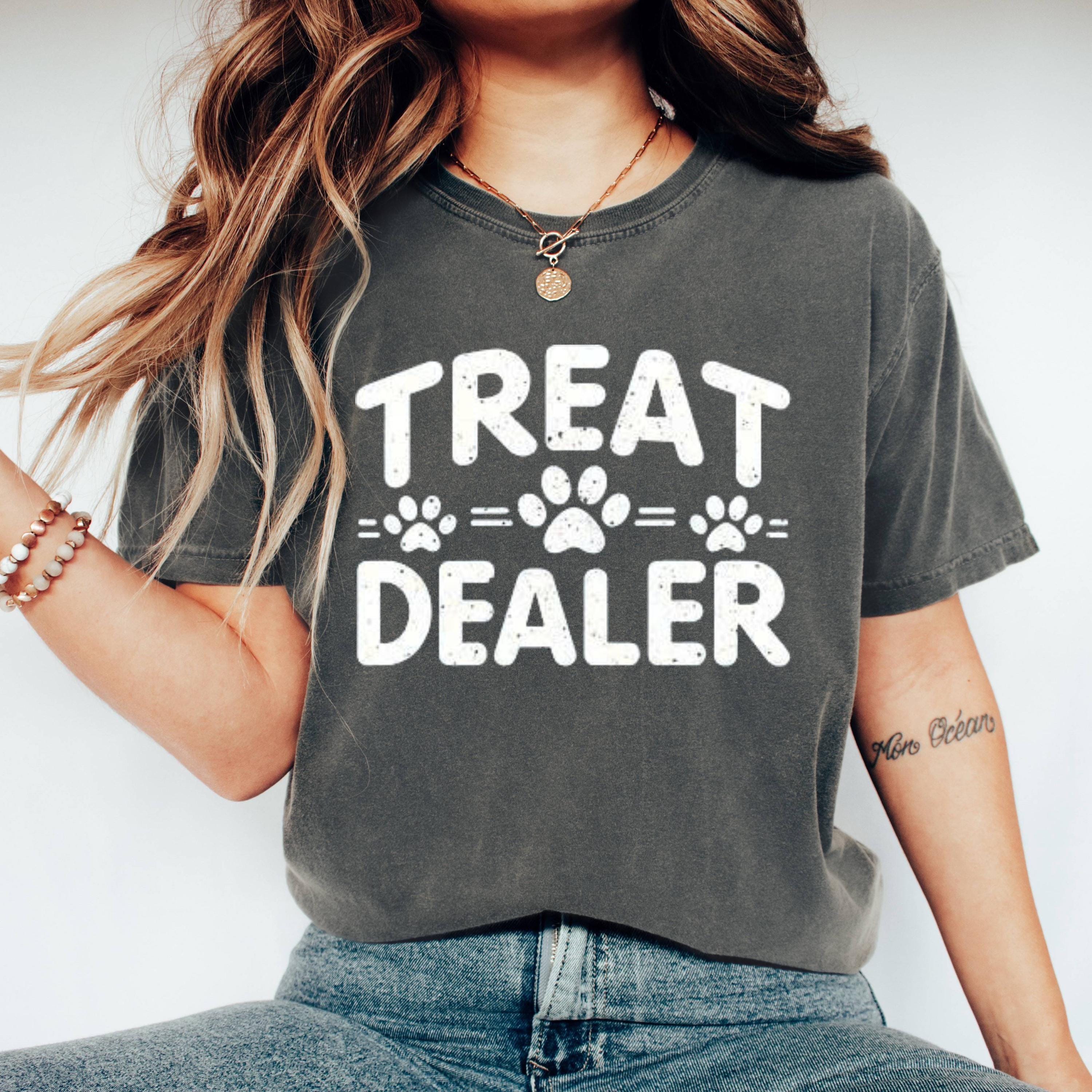 Treat Dealer Dog Lover Graphic Tee, Funny Pet Owner Shirt