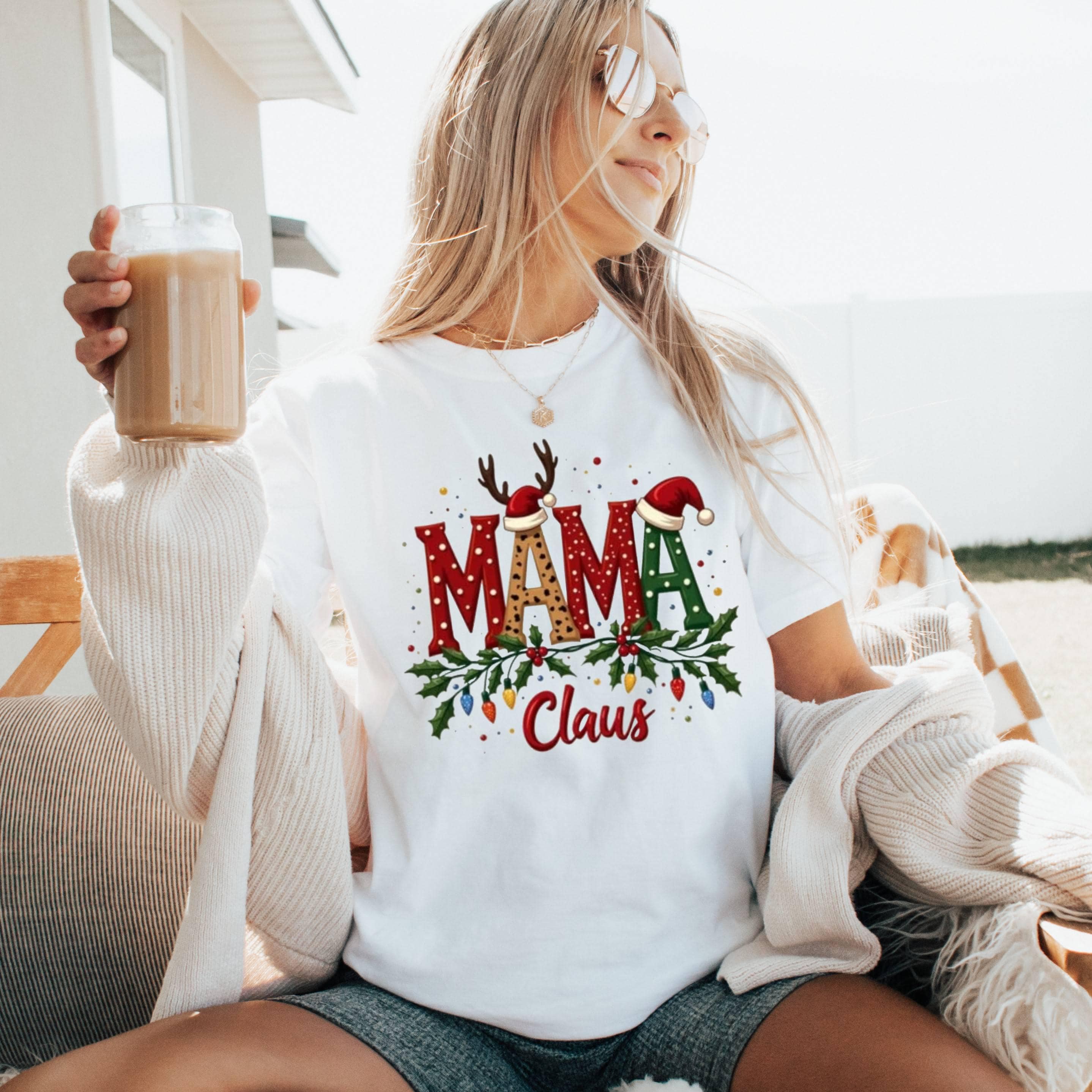 Mama Claus Shirt, Graphic Christmas Tee, Unisex Holiday Top