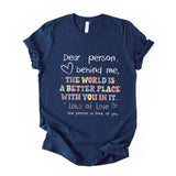 Better Place With You Quote Print Tee Positive Message Graphic