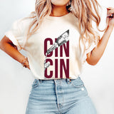 Cin Cin Graphic T-Shirt, Italian Toast Quote Unisex Cotton Tee