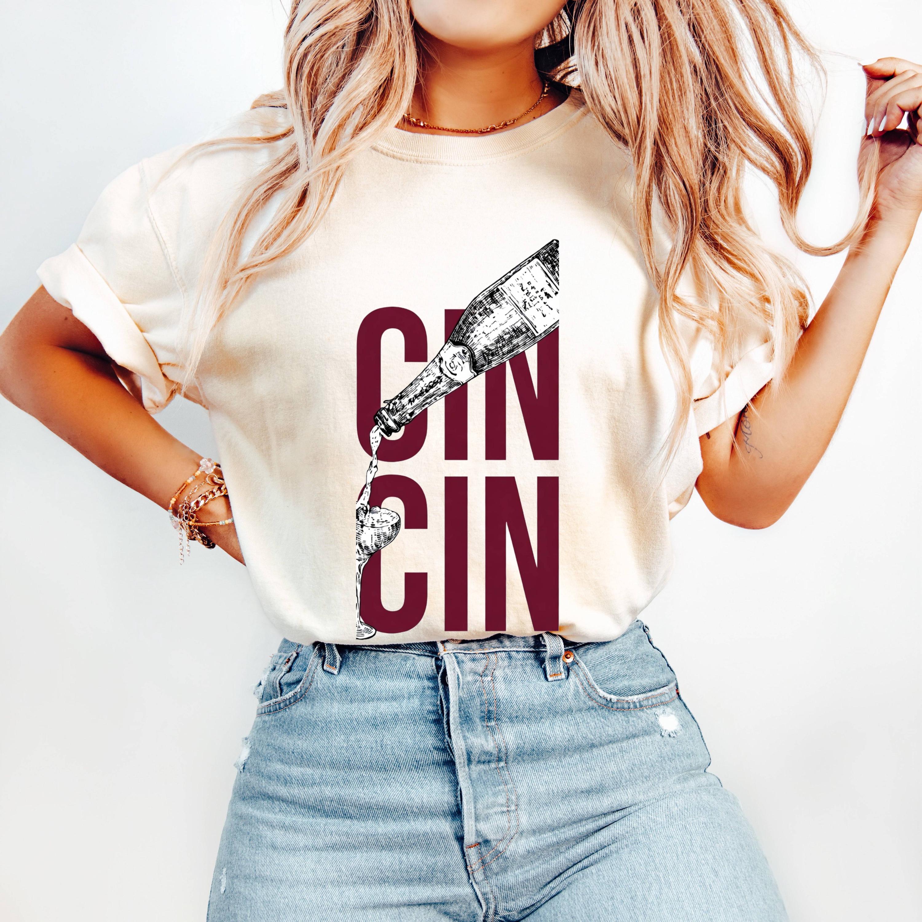 Cin Cin Graphic T-Shirt, Italian Toast Quote Unisex Cotton Tee