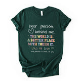 Better Place With You Quote Print Tee Positive Message Graphic