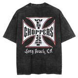 Retro West Coast Choppers Tee: Long Beach Wash T-Shirt