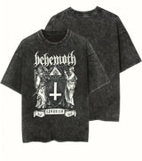 Behemoth Band Tee: Retro Wash, Classic Streetwear Style