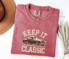 Classic Car Graphic Tee - Unisex Cotton Summer T-Shirt