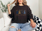 Christmas Tree Graphic Sweatshirt, Holiday Winter Sweatshirt, Cozy Seasonal Pullover
