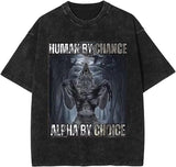 Human By Chance Alpha Wolf Graphic Tee - Mineral Wash T-Shirt