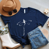 Dragonfly Outline Shirt, Minimalist Graphic Tee, Nature Inspired Shirt
