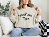 It’s Frickin Bats Sweatshirt, Funny Halloween Crewneck, Spooky Season Graphic Sweater, Fall Unisex Pullover