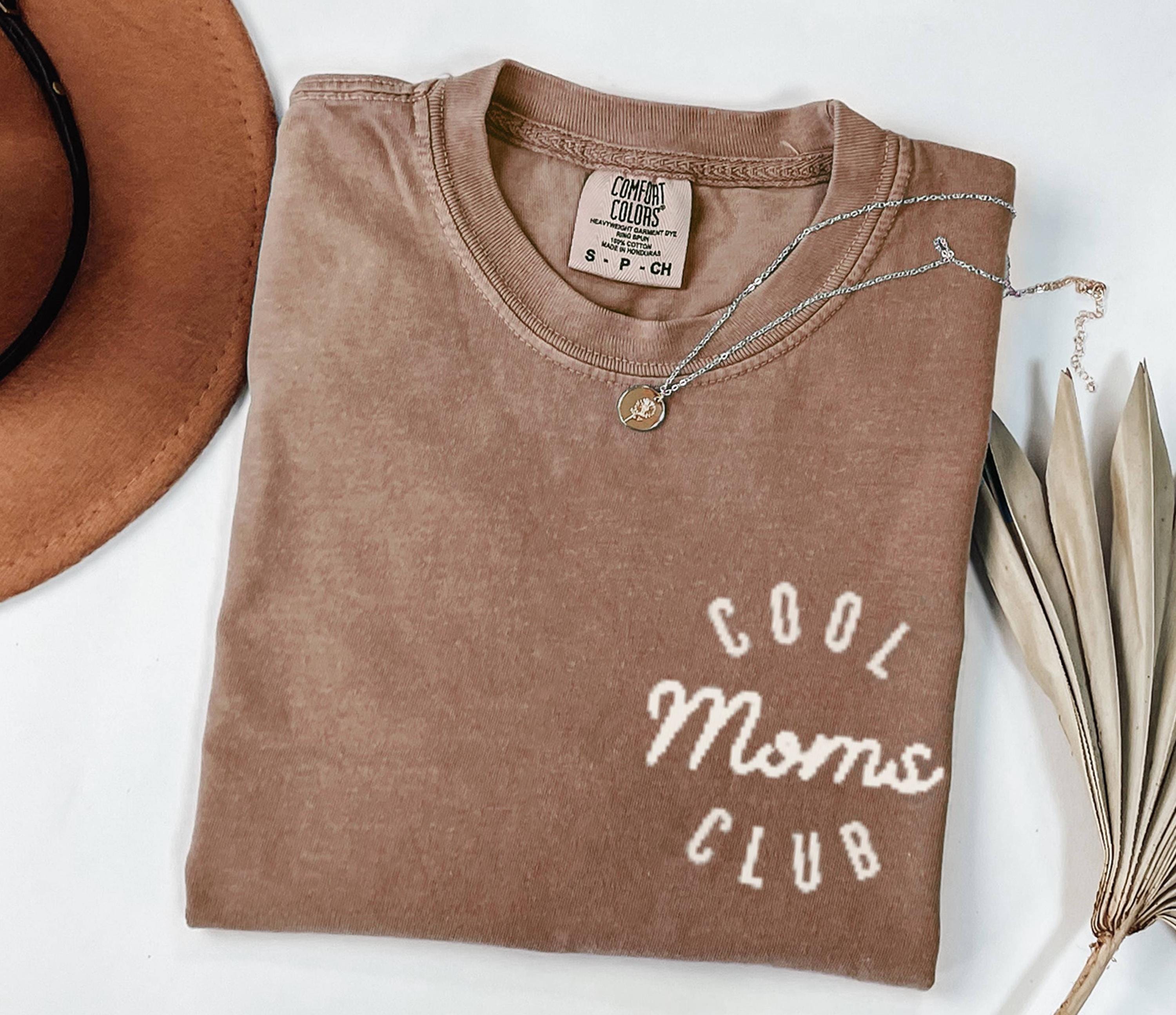 Cool Moms Club Tee, Casual Graphic Shirt