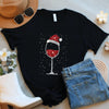 Holiday Wine Glass Shirt, Festive Graphic Tee, Christmas Xmas Gifts