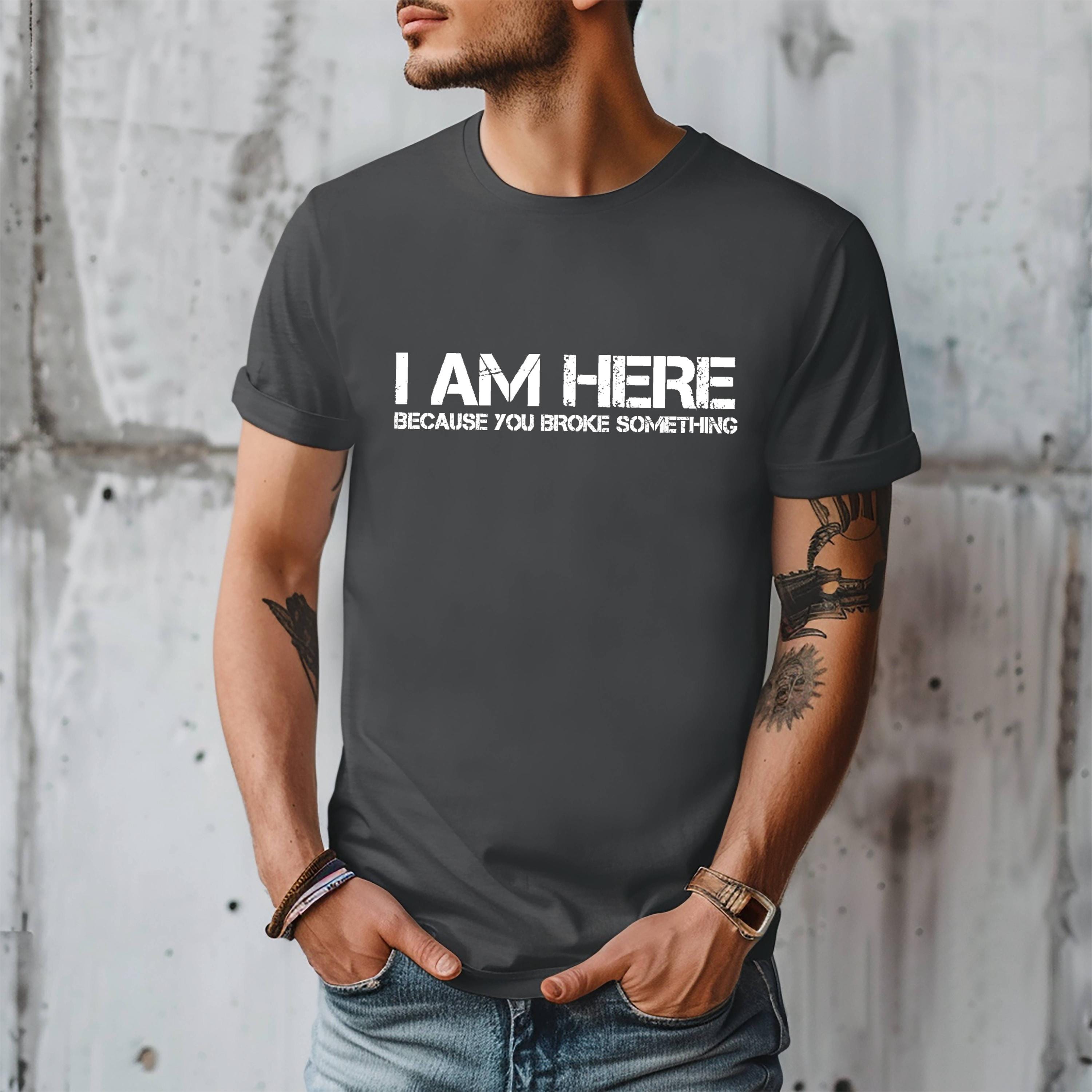 Funny IT Support Shirt, Geek Work Tee, Unisex Graphic Top