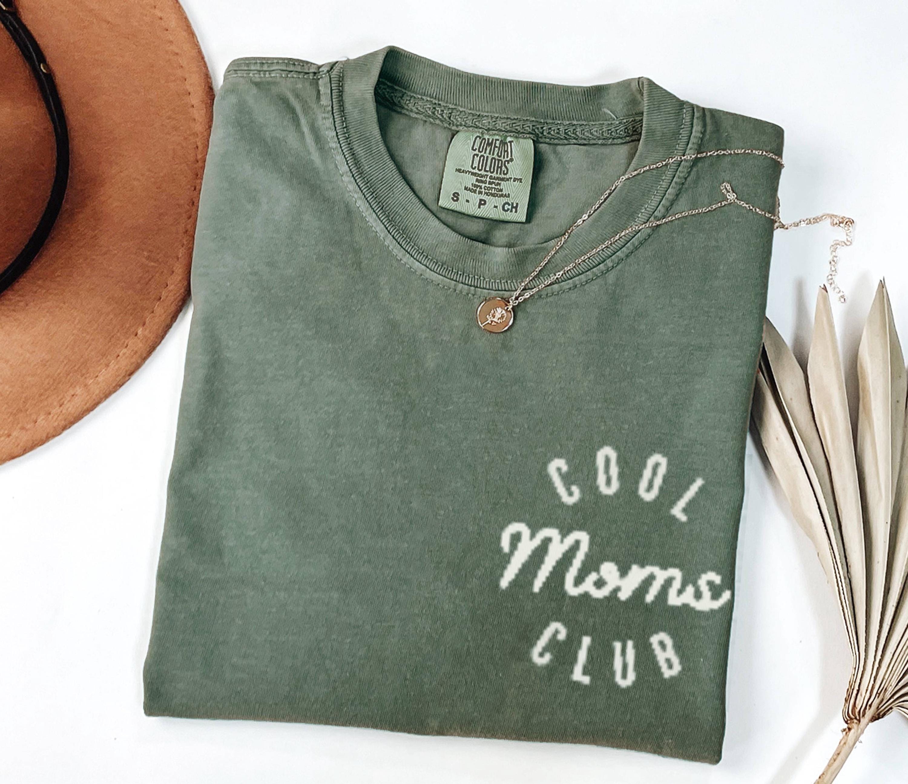 Cool Moms Club Tee, Casual Graphic Shirt