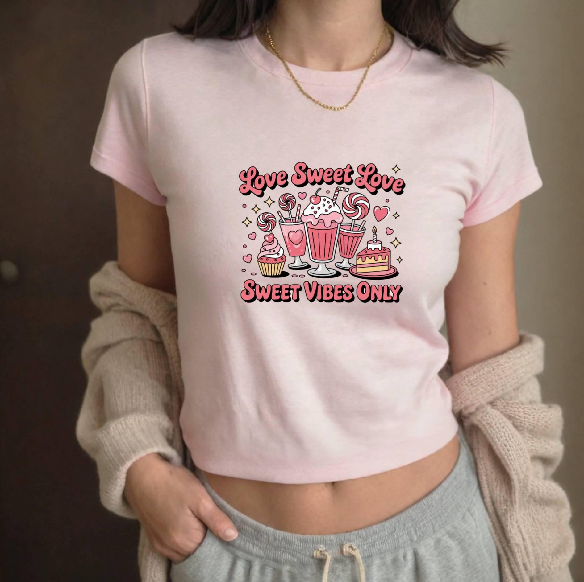 Tea & Ice Cream T-Shirt: Sweet Vibes Graphic Tee