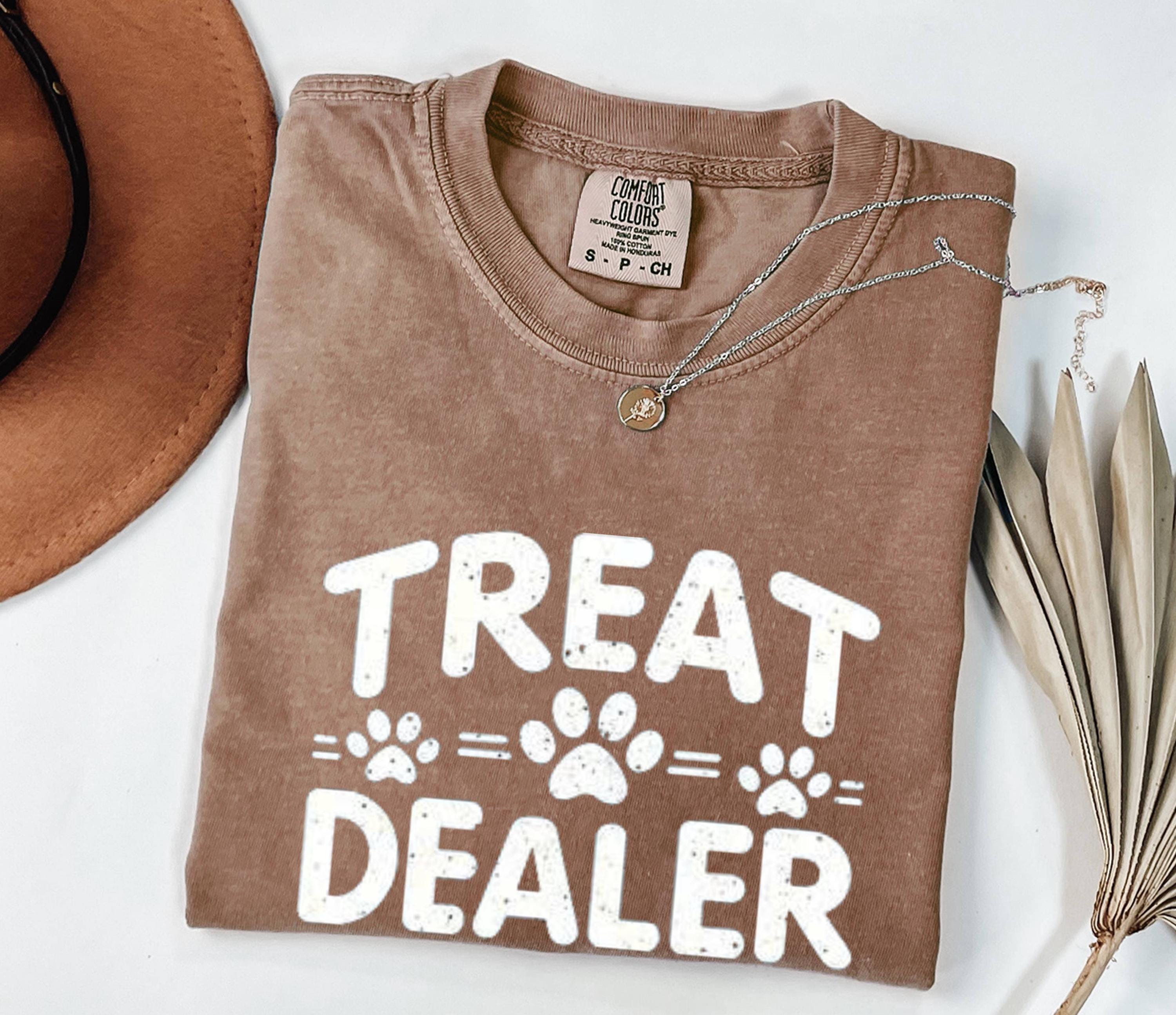 Treat Dealer Dog Lover Graphic Tee, Funny Pet Owner Shirt