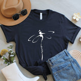 Dragonfly Outline Shirt, Minimalist Graphic Tee, Nature Inspired Shirt