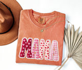 Mama Applique Graphic Tee, Valentines Pattern Shirt, Womens Graphic Top