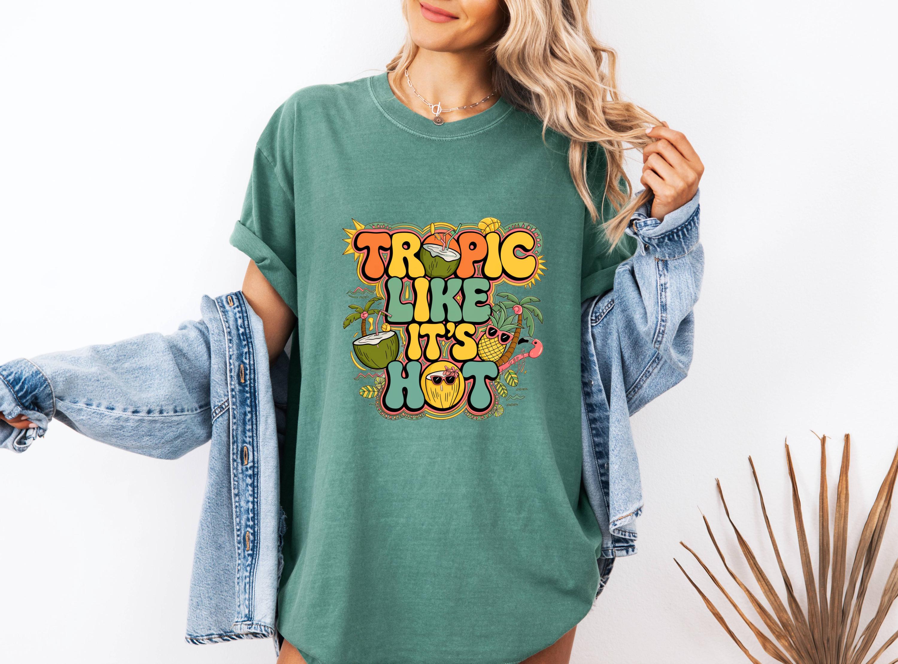 Tropic Like It's Hot T-Shirt: Fun Summer Beach Tee
