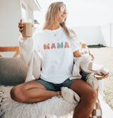 Mama T-Shirt: Floral Design, Ring Spun Cotton