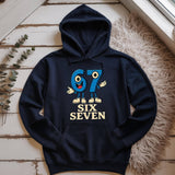 67 Graphic Hoodie, Unisex Number Hoodie, Casual Streetwear Sweatshirt