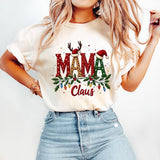 Mama Claus Shirt, Graphic Christmas Tee, Unisex Holiday Top