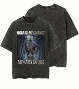 Human By Chance Alpha Wolf Graphic Tee - Mineral Wash T-Shirt