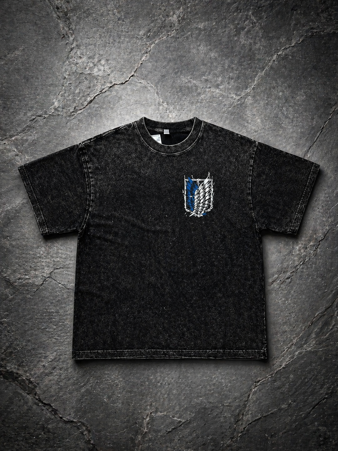 Freedom Wings Vintage Washed Streetwear Tee