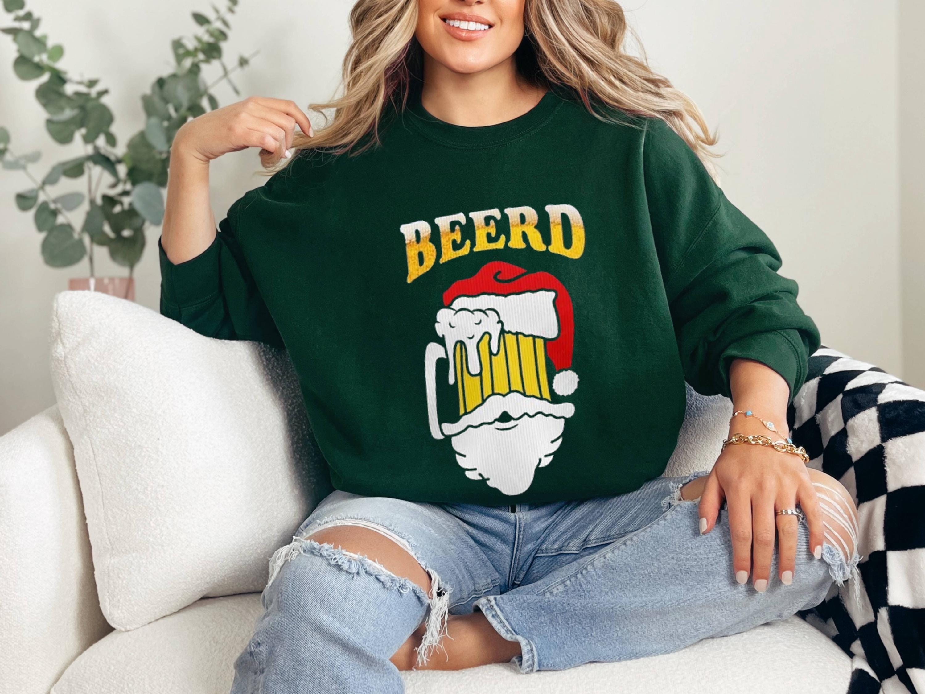Funny Beerd Christmas Sweatshirt, Holiday Beer Lover Shirt
