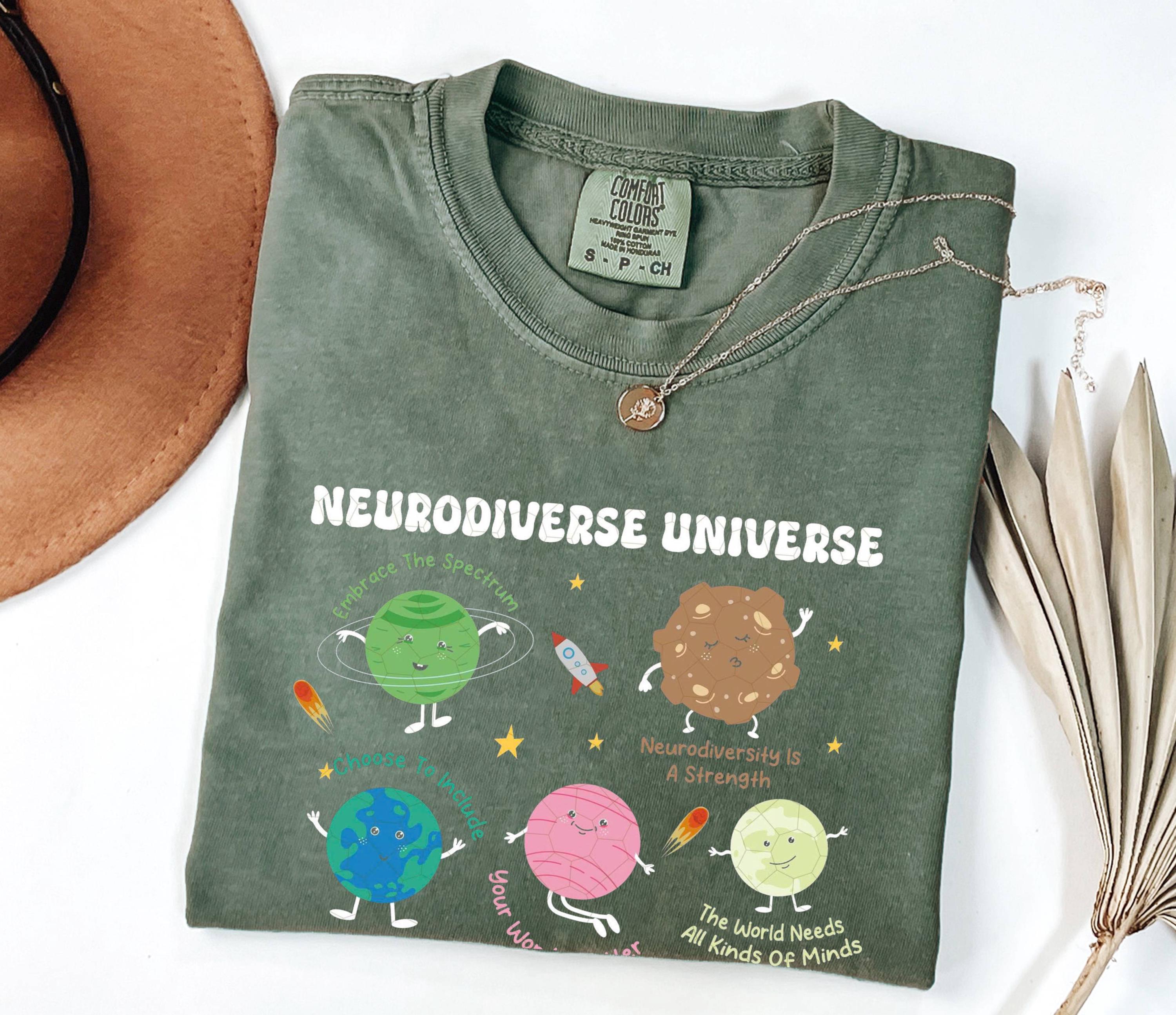 Neurodiverse Universe Graphic Tee: Inclusion Awareness Cotton Shirt