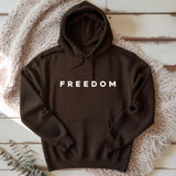 Freedom Hoodie, Minimalist Text Hoodie