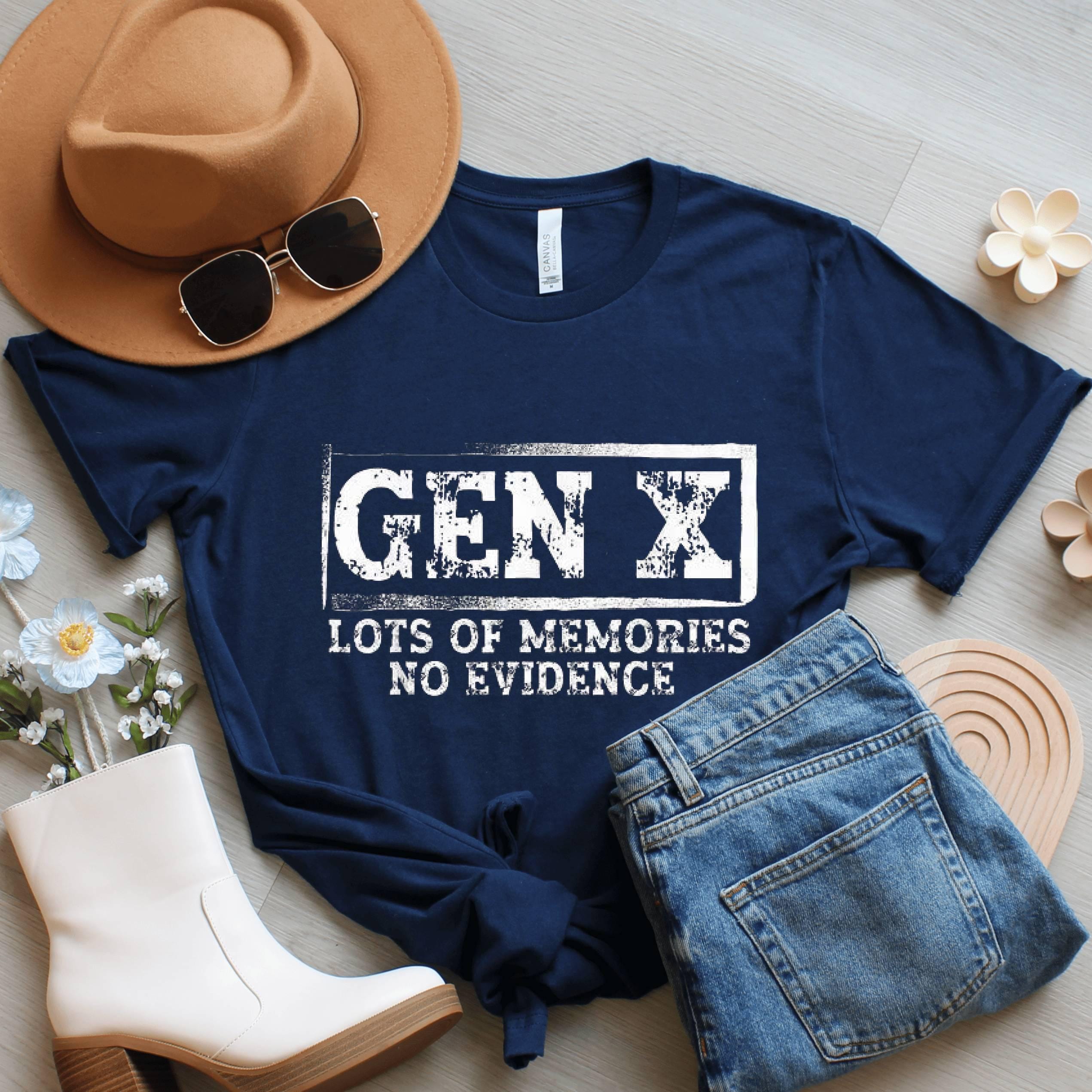 Gen X Shirt, Funny Vintage Graphic Tee, Retro Unisex T Shirt or Sweatshirt