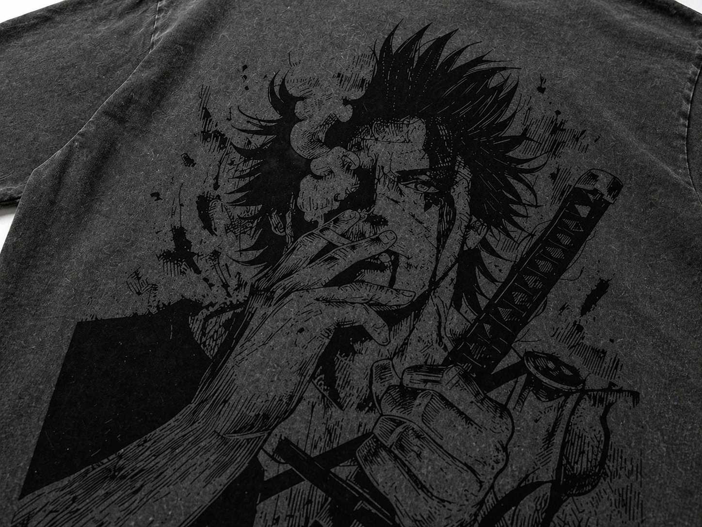 Shadow Ronin Washed Graphic T-Shirt – Vintage Streetwear Tee
