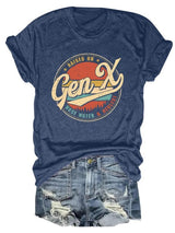 Gen X Crew Neck Tee: Soft Cotton Blend Casual T-Shirt