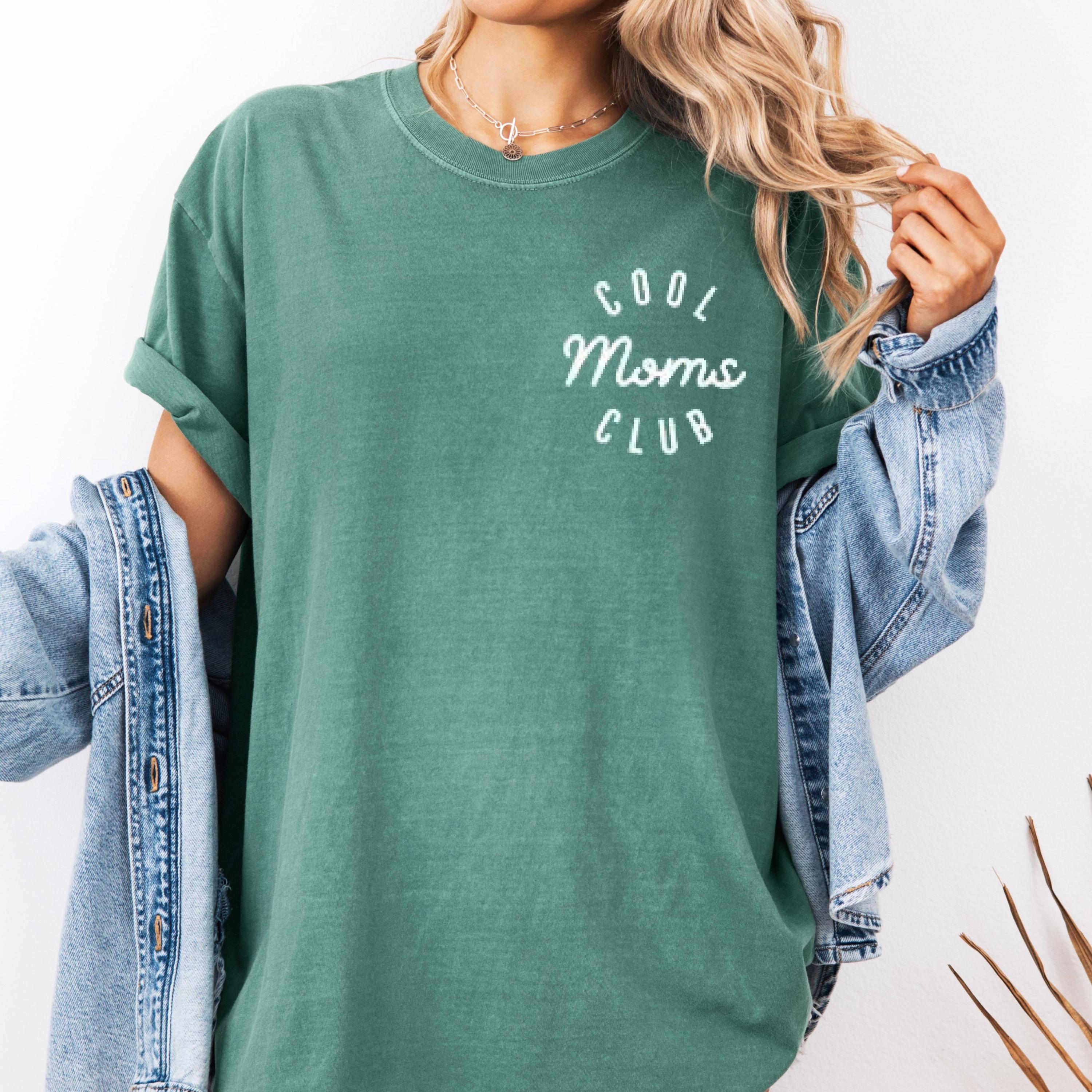 Cool Moms Club Tee, Casual Graphic Shirt