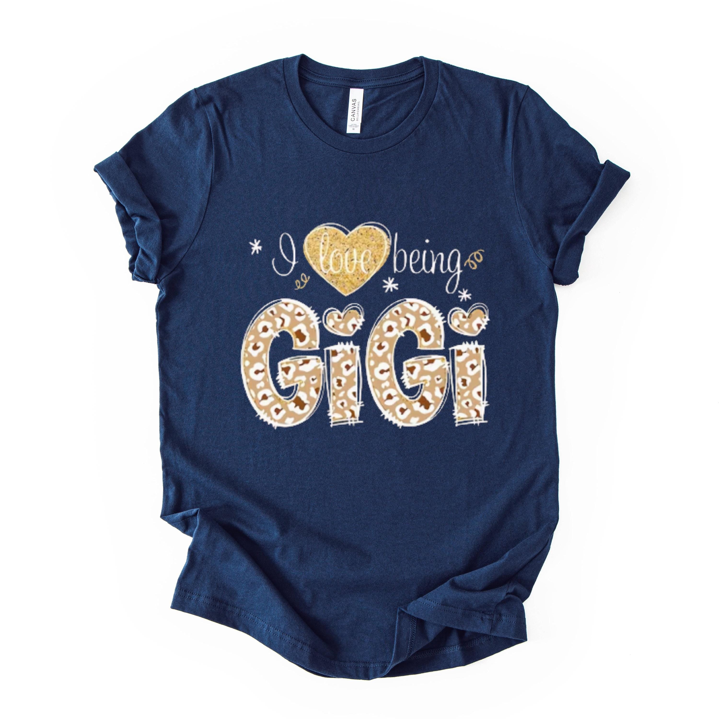 Gigi Leopard Print Shirt, Women's Graphic Tee, Vintage Style Top, Unisex Soft Cotton