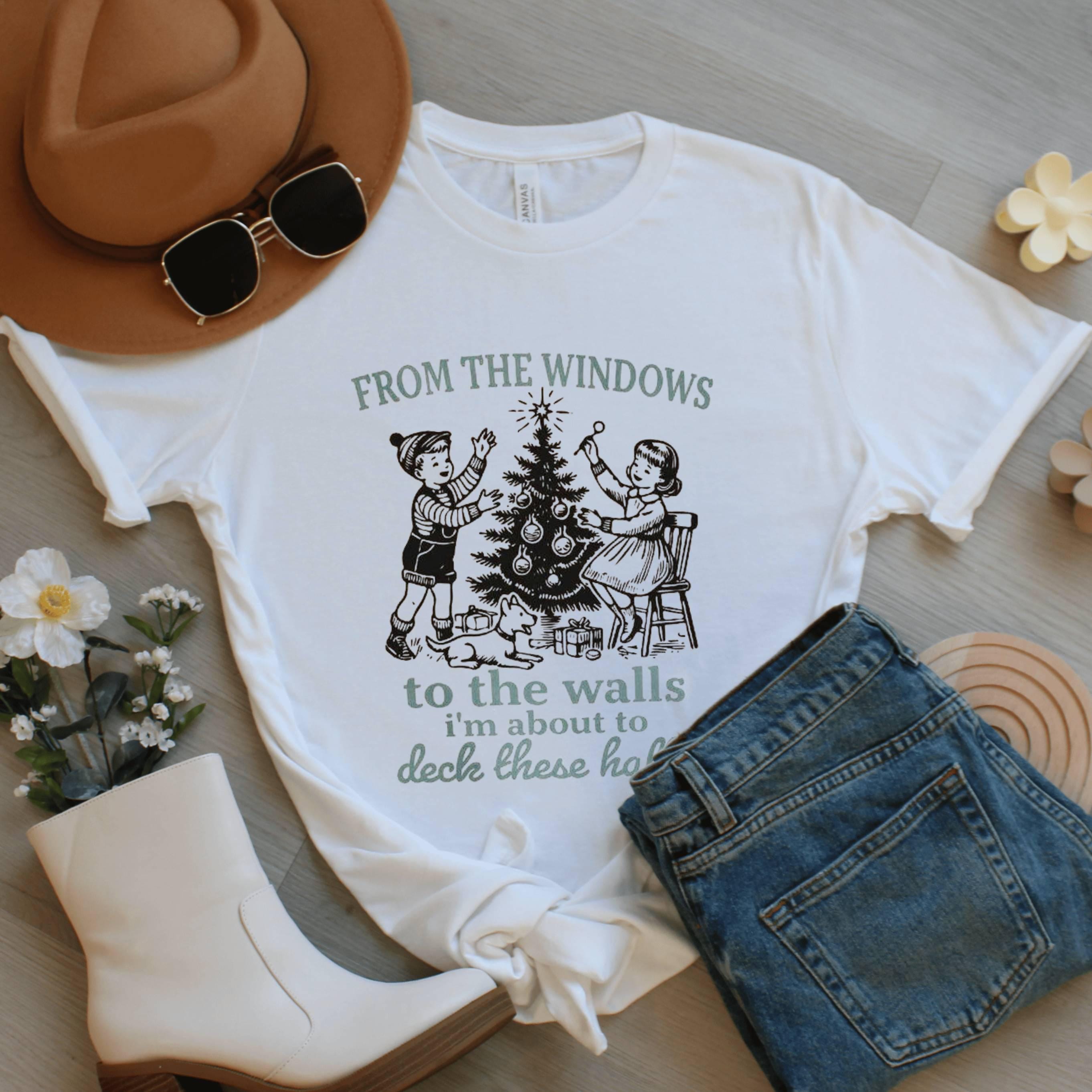 Vintage Christmas Shirt, Funny Holiday Graphic Tee, Retro Unisex Sweatshirt