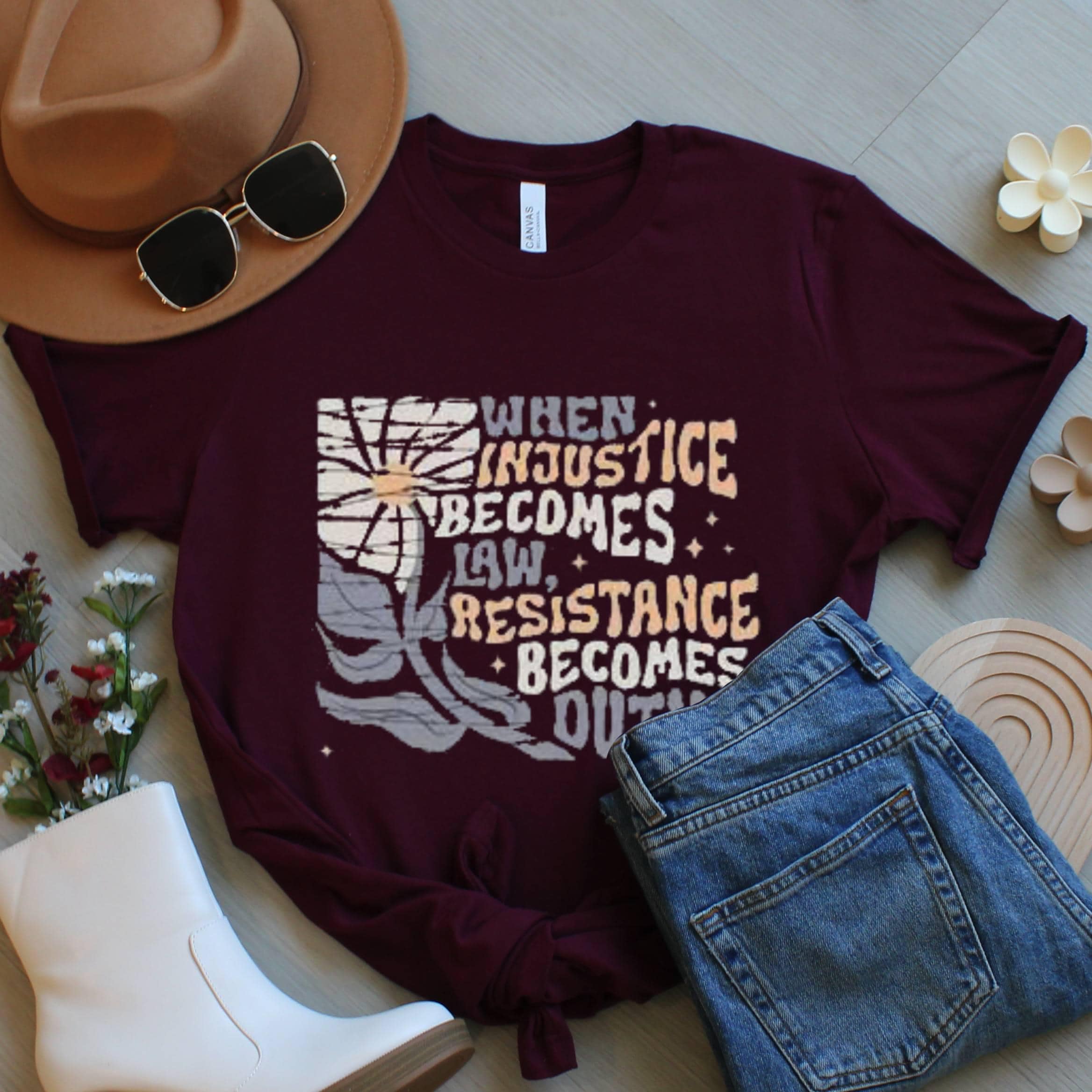 Resistance Becomes Duty T-Shirt: Political Activist Social Justice Tee