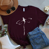 Dragonfly Outline Shirt, Minimalist Graphic Tee, Nature Inspired Shirt