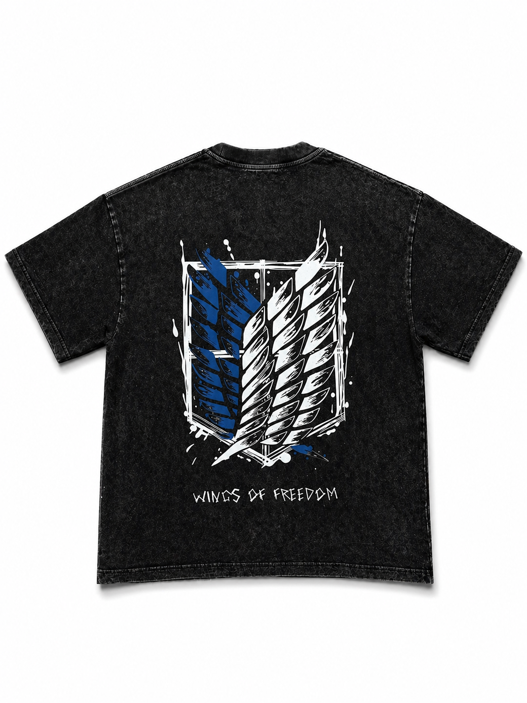 Freedom Wings Vintage Washed Streetwear Tee