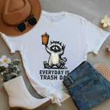 Funny Raccoon Graphic Tee, Trash Panda Humor Shirt