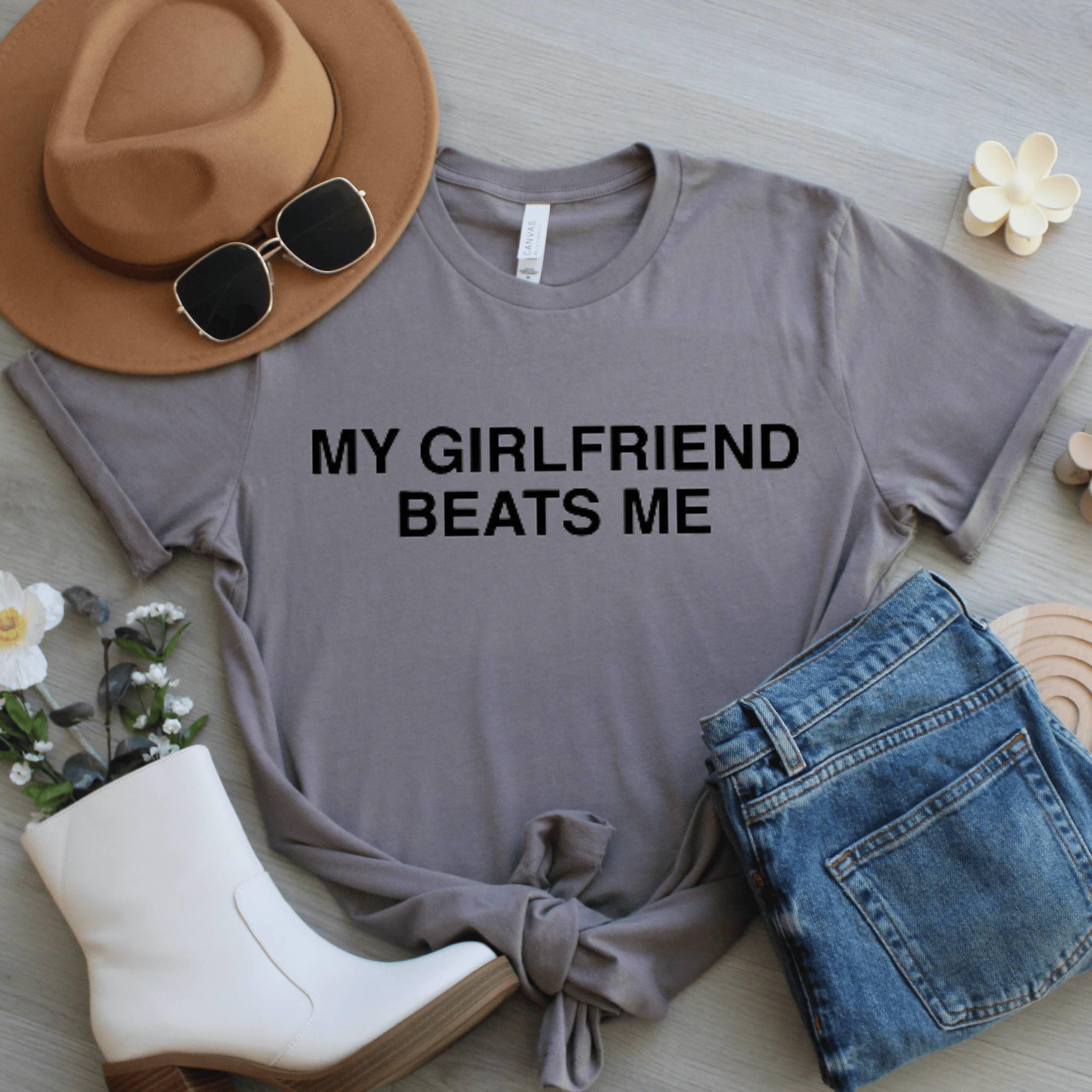 Funny Couple Shirt, My Girlfriend Rules Tee, Humor Graphic Tee