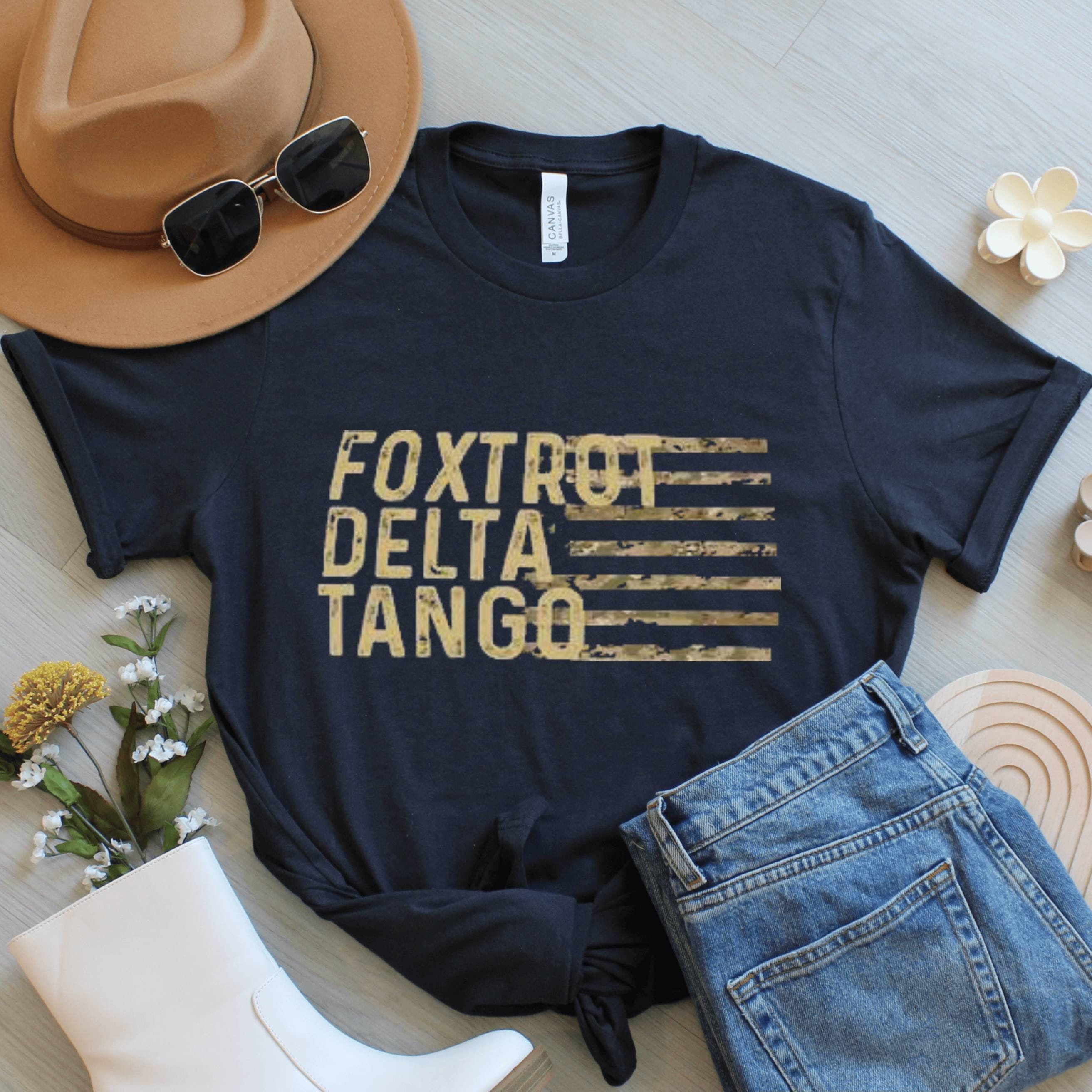 Military Phonetic Alphabet T-Shirt: Foxtrot Delta Tango Graphic Tee