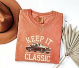Classic Car Graphic Tee - Unisex Cotton Summer T-Shirt