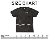 Custom Print Mineral Wash Tee, Retro Streetwear Style