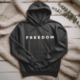 Freedom Hoodie, Minimalist Text Hoodie