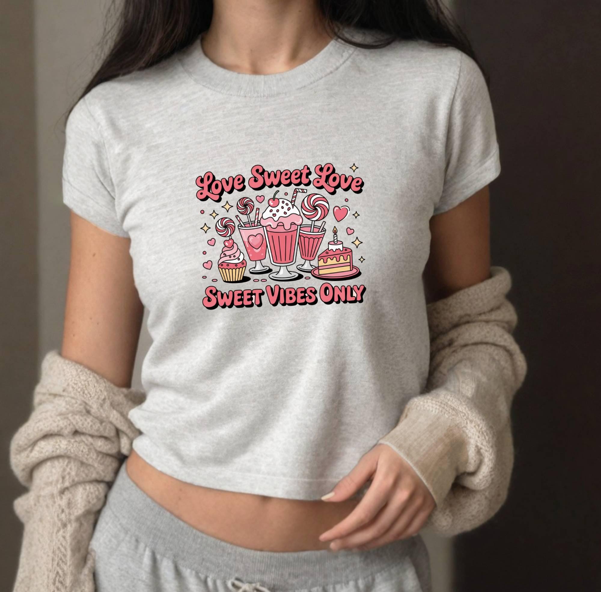 Tea & Ice Cream T-Shirt: Sweet Vibes Graphic Tee