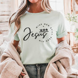 Cross Heart Graphic Tee – Front & Back Print Unisex Shirt