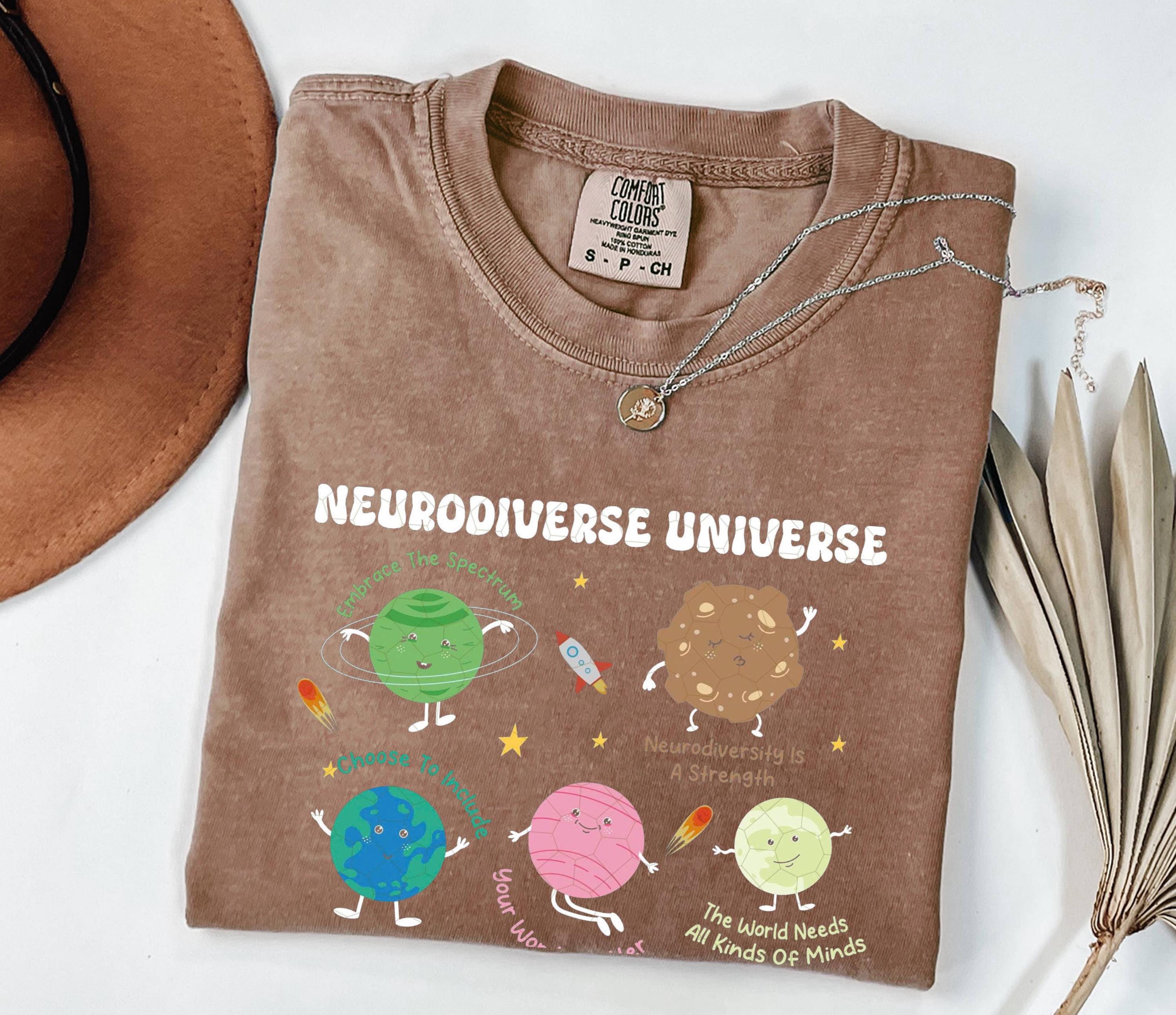 Neurodiverse Universe Graphic Tee: Inclusion Awareness Cotton Shirt