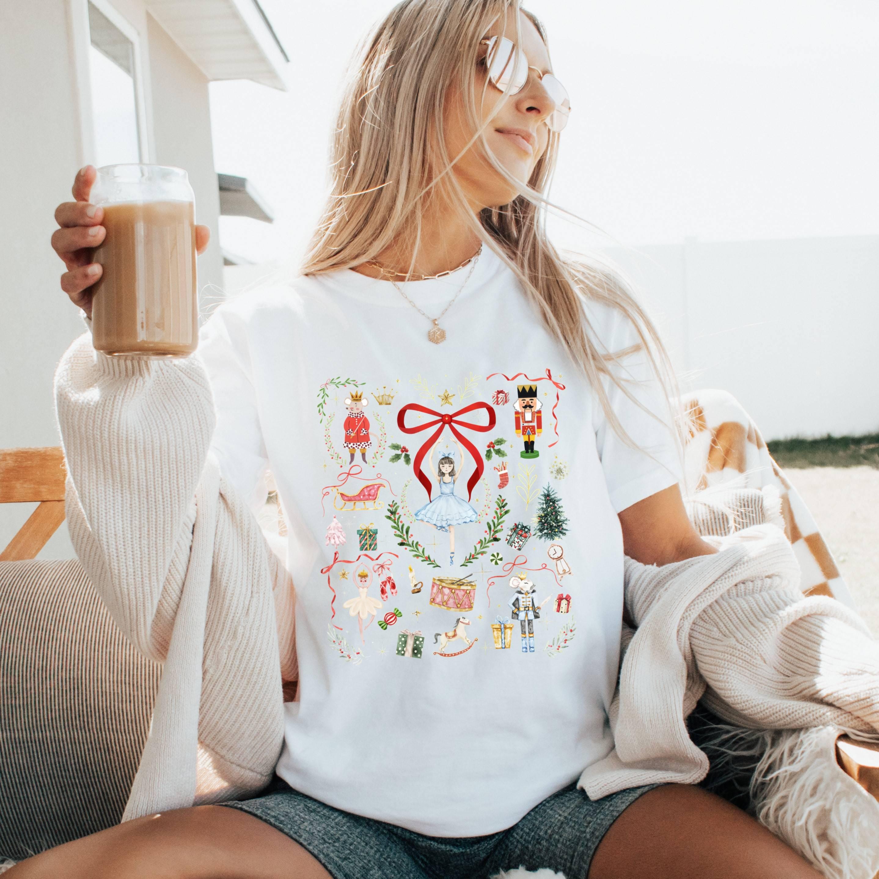 Christmas Ballet Shirt, Graphic Holiday Tee, Unisex Nutcracker Top