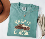 Classic Car Graphic Tee - Unisex Cotton Summer T-Shirt